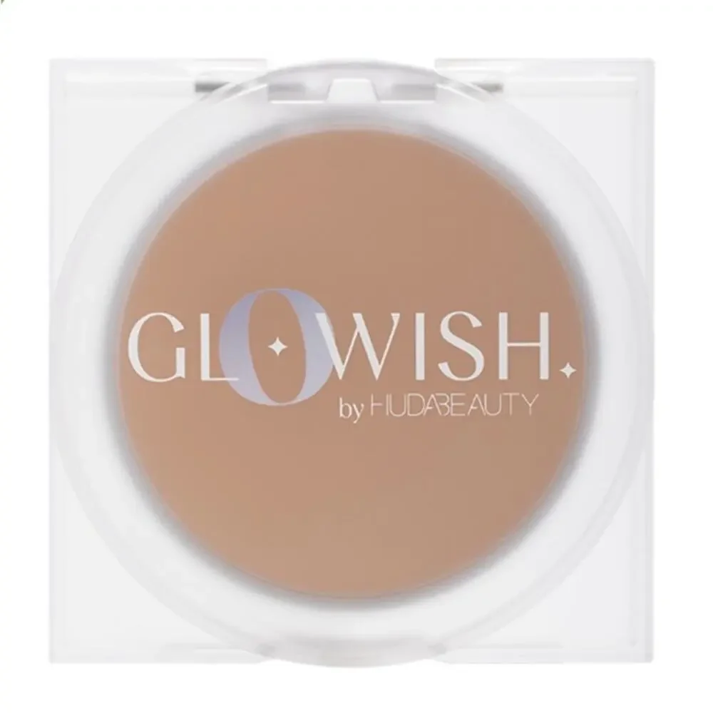 GloWish Luminous Pressed Powder Medium skin tones w/ neutral undertones Huda